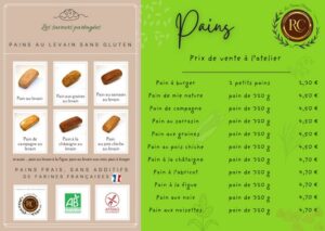 Tarifs Ateliers Sans Gluten Sainte-Sigolène : Découvrez les Prix